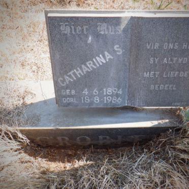 GROBLER Catharina S. 1894-1986