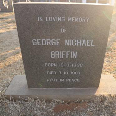 GRIFFIN George Michael 1930-1987