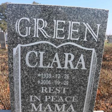 GREEN Clara 1939-2006