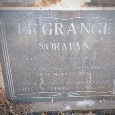 GRANGE Norman, le 1938-19?7