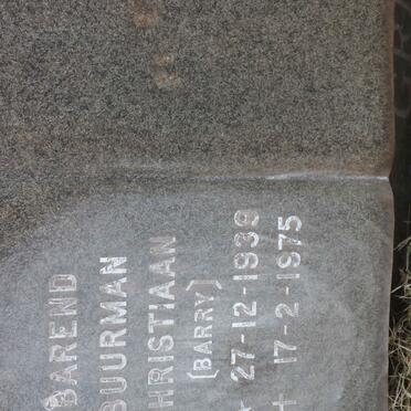 GREYVENSTEIN Barend Buurman Christiaan 1939-1975