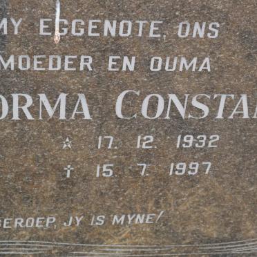 GRIEZEL Norma Constance 1932-1997