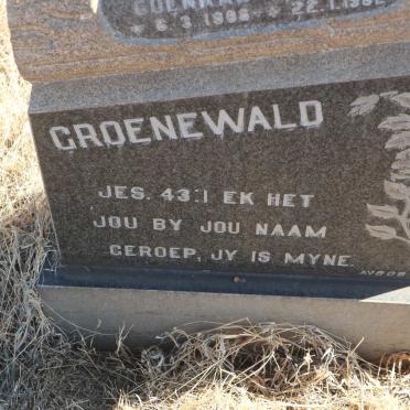 GROENEWALD Coenrad Adolph 1908-1982