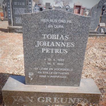 GREUNEN Tobias Johannes Petrus, van 1923-1996