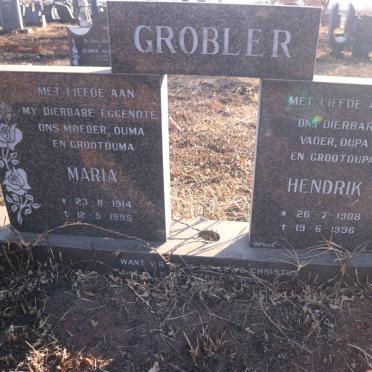 GROBLER Hendrik 1908-1996 &amp; Maria 1914-1995