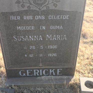 GERICKE Susanna Maria 1906-1976