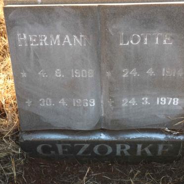 GEZORKE Hermann 1908-1968 &amp; Lotte 1914-1978