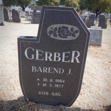 GERBER Barend J. 1904-1977