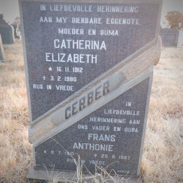 GERBER Frans Anthonie 1910-1987 &amp; Catherina Elizabeth 1912-1980