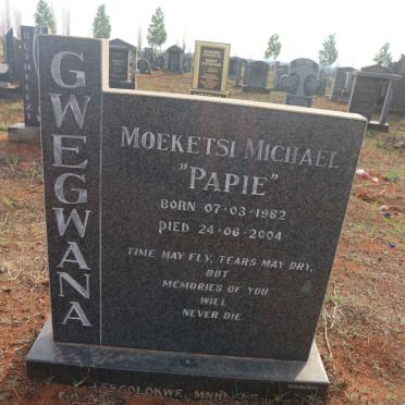 GWEGWANA Moeketsi Michael 1982-2004