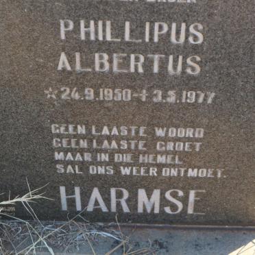 HARMSE Phillipus Albertus 1950-1977