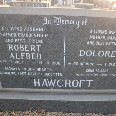 HAWCROFT Robert Alfred 1927-1988 &amp; Dolores 1932-2014