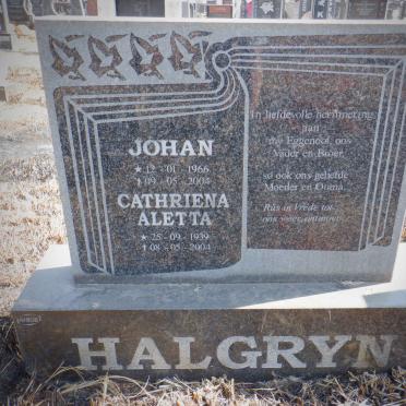 HALGRYN Cathriena Aletta 1939-2004 :: HALGRYN Johan 1966-2004