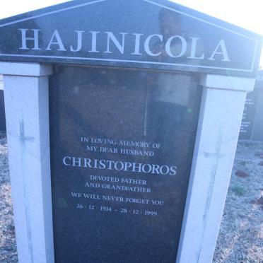 HAJINICOLA Christophoros 1934-1999