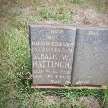 HATTINGH Schalk W. 1890-1972