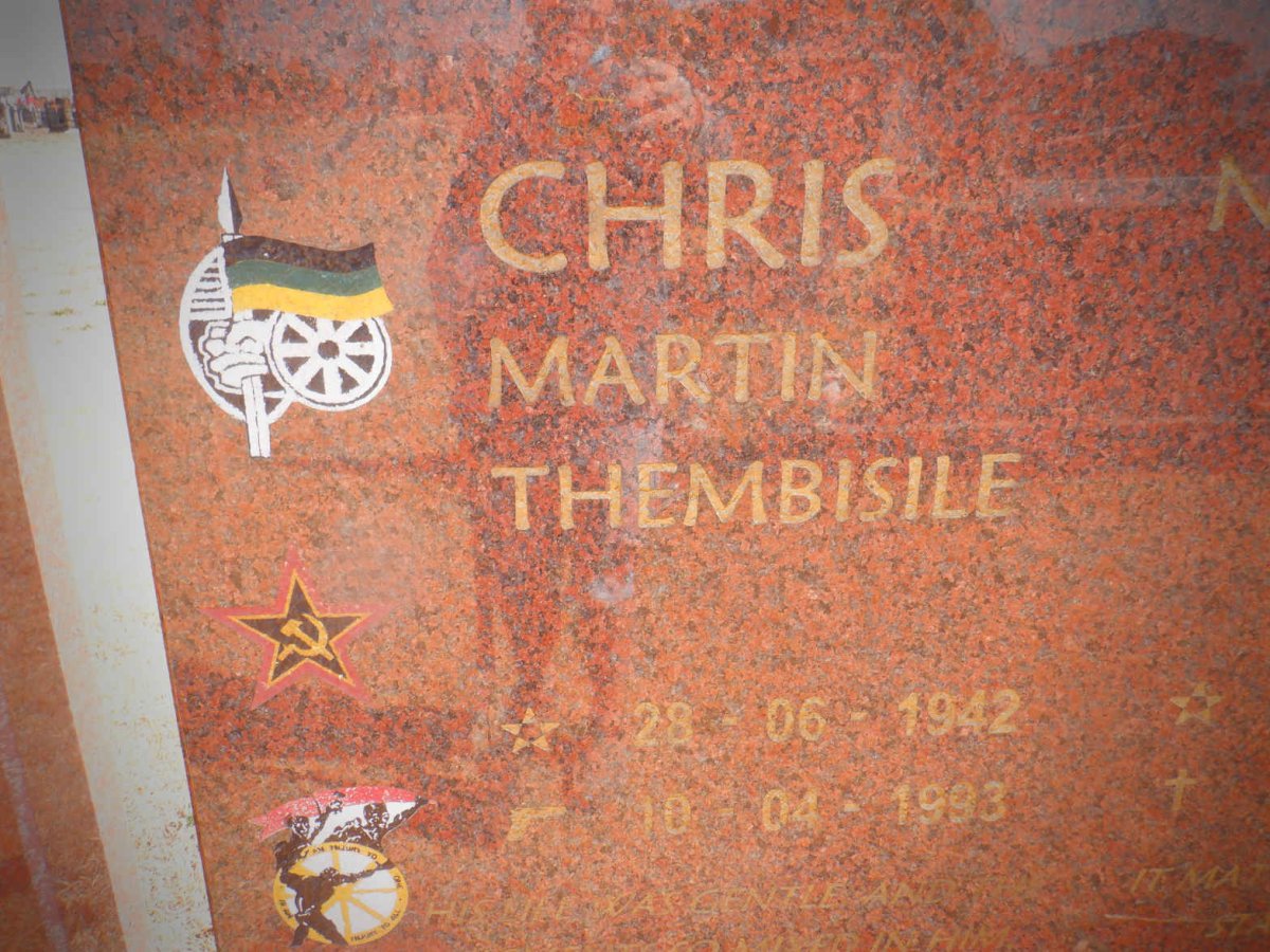 HANI Chris Martin Thembisile 1942-1993 :: HANI Nomakhwezi Lerato 1978-2001