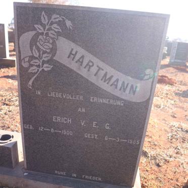 HARTMANN Erich V.E.G. 1900-1985