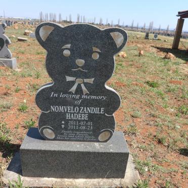 HADEBE Nomvelo Zandile 2011-2011
