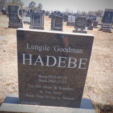 HADEBE Lungile Goodman 1975-2005