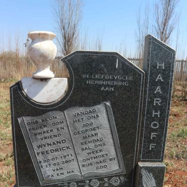 HAARHOFF Wynand Frederick 1971-2007 