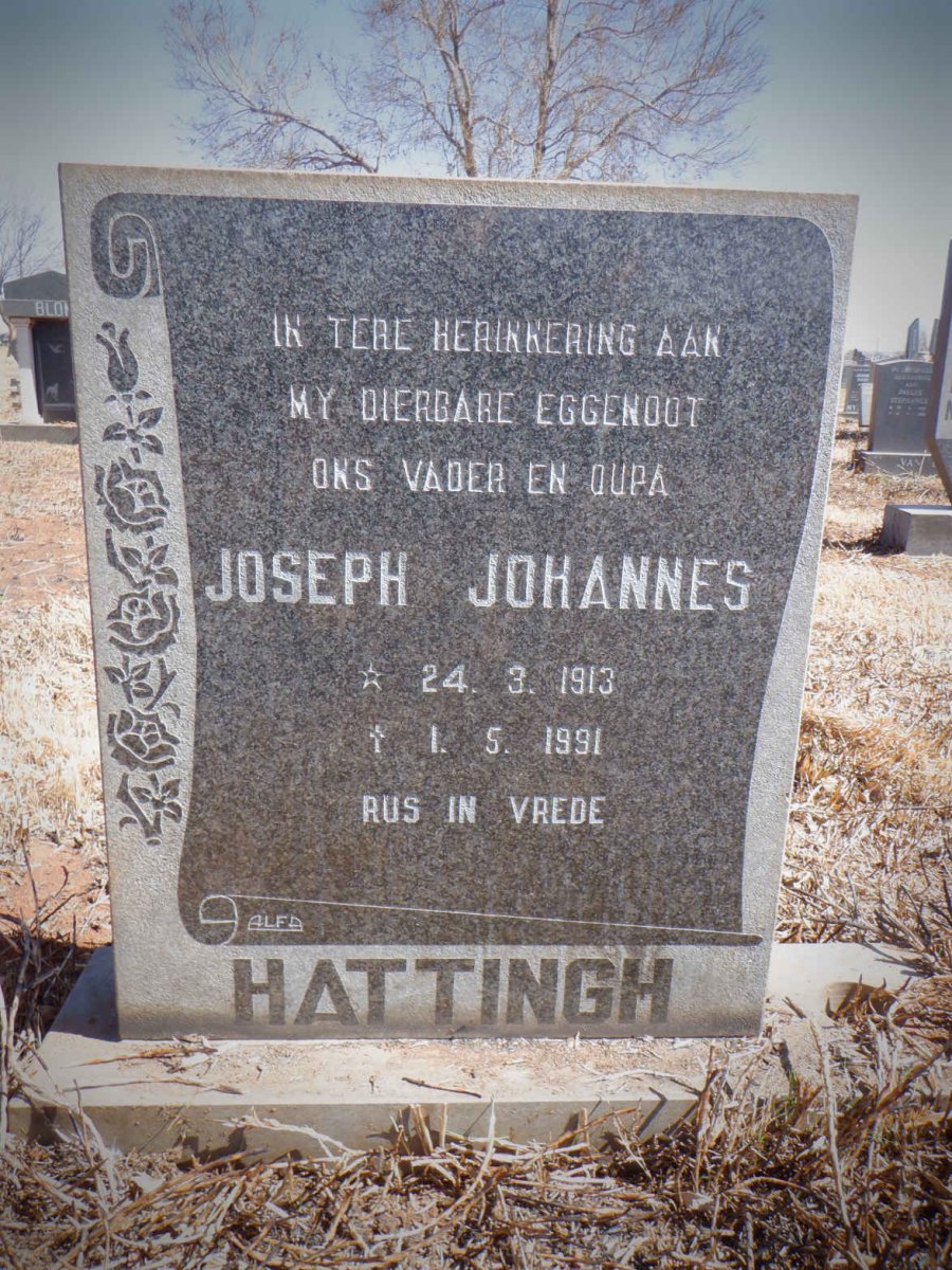 HATTINGH Joseph Johannes 1913-1991