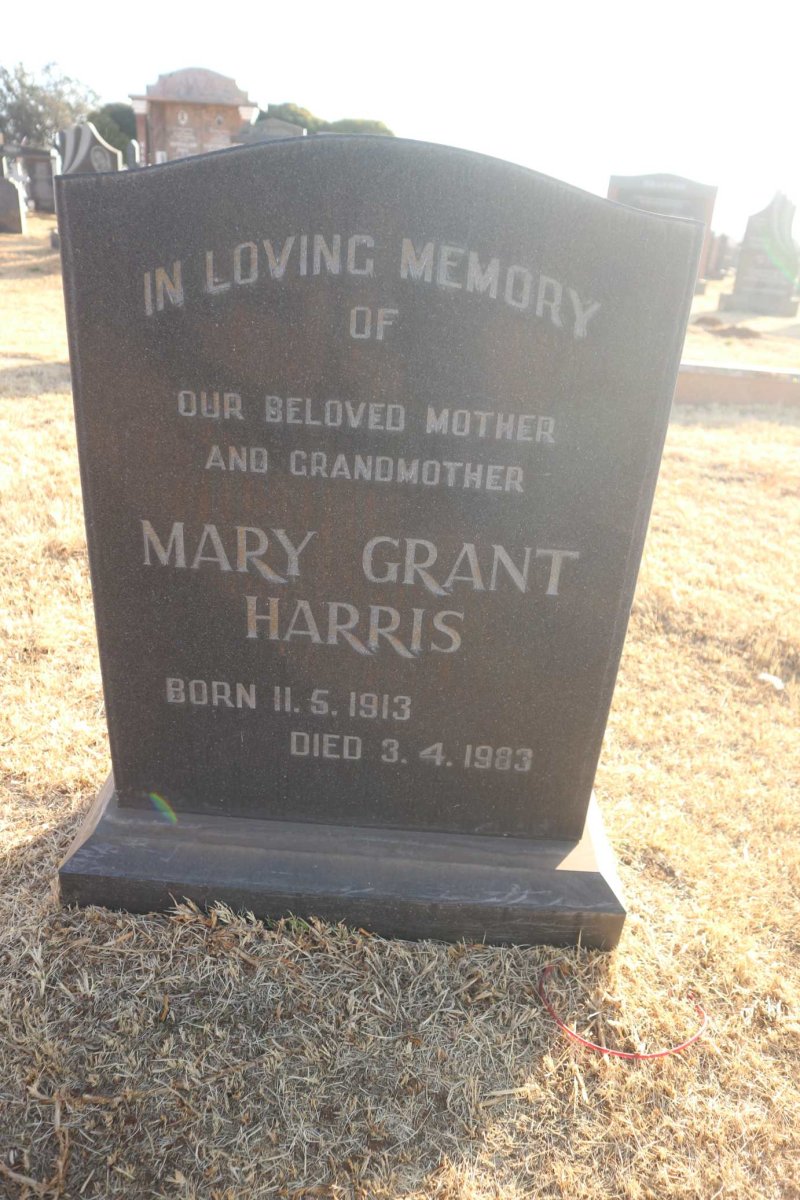 HARRIS Mary Grant 1913-1983