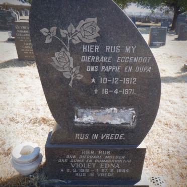 HEERDEN ?, van 1912-1971 &amp; Violet Edna 1918-1994