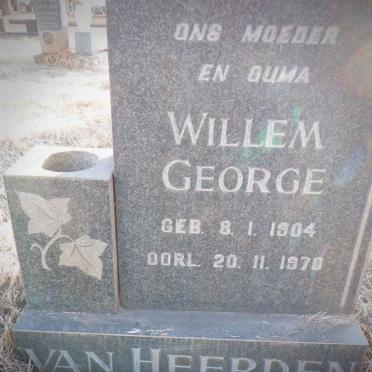 HEERDEN Willem George, van 1904-1970