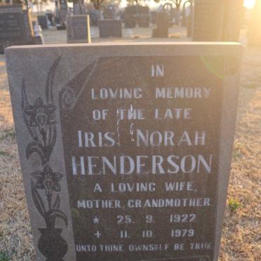 HENDERSON Iris Norah 1922-1979
