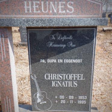 HEUNES Christoffel Ignatius 1953-1995