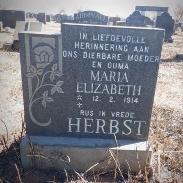 HERBST Maria Elizabeth 1914-