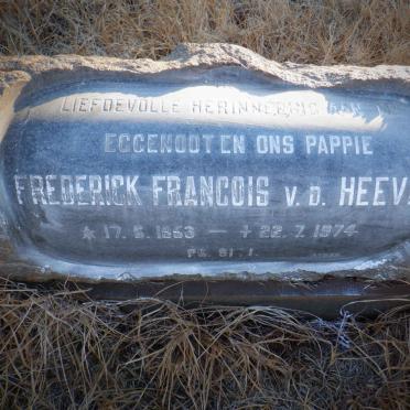 HEEVER Frederick Francois, v.d. 1953-1974