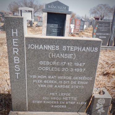 HERBST Johannes Stephanus 1947-1997