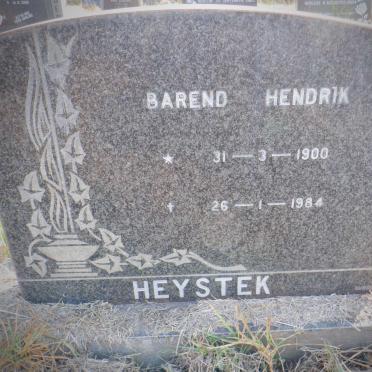 HEYSTEK Barend Hendrik 1900-1984