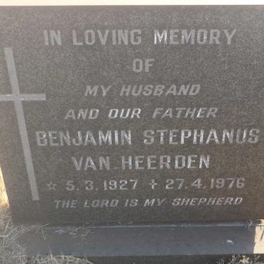 HEERDEN Benjamin Stephanus, van 1927-1976