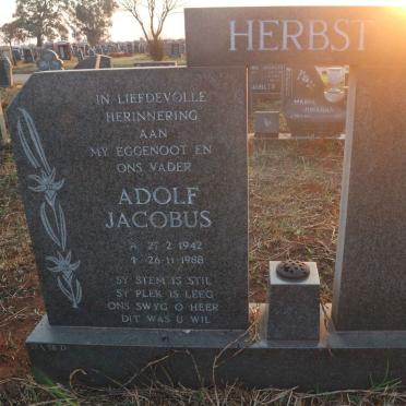 HERBST Adolf Jacobus 1942-1988