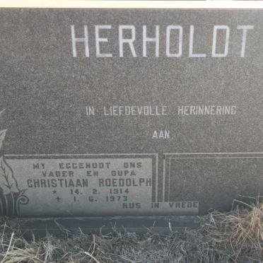 HERHOLDT Christiaan Roedolph 1914-1973