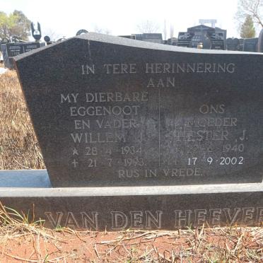 HEEVER Willem J., van den 1934-1993 &amp; Hester J. 1940-2002