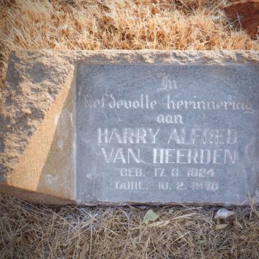 HEERDEN Harry Alfred, van 1924-1970