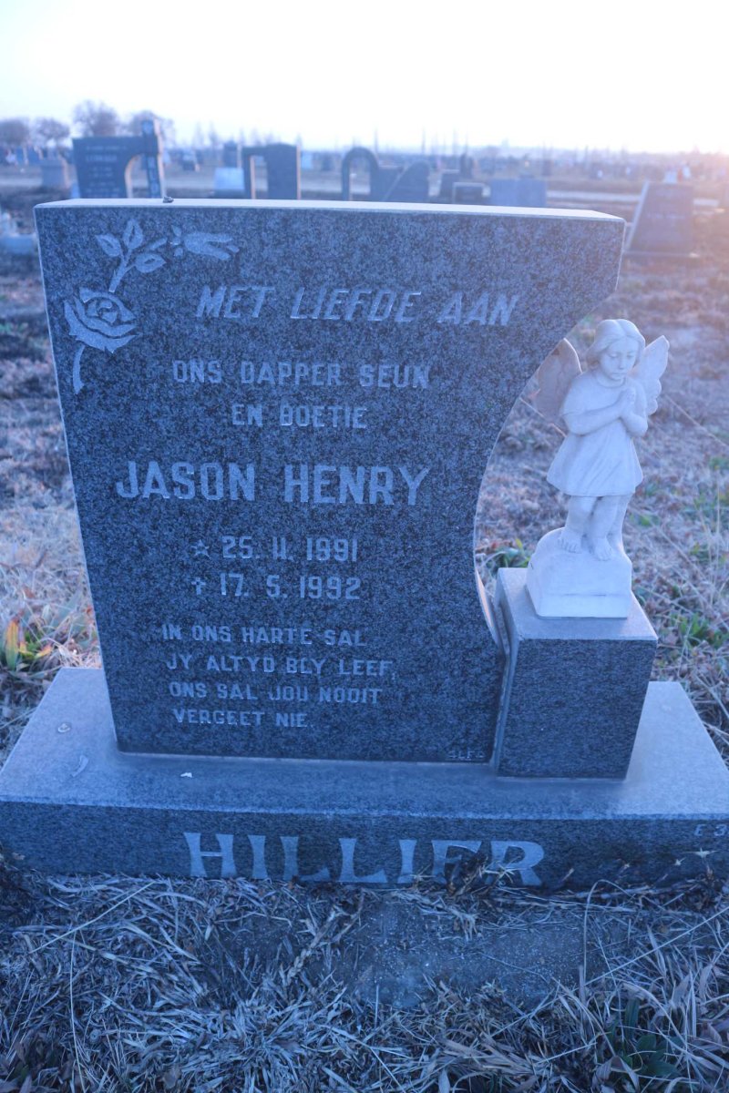 HILLIER Jason Henry 1991-1992