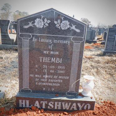 HLATSHWAYO Thembi 1955-2003