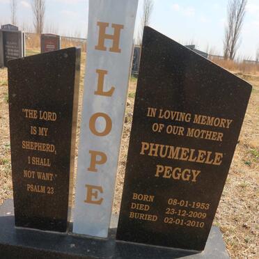 HLOPE Phumelele Peggy 1953-2009