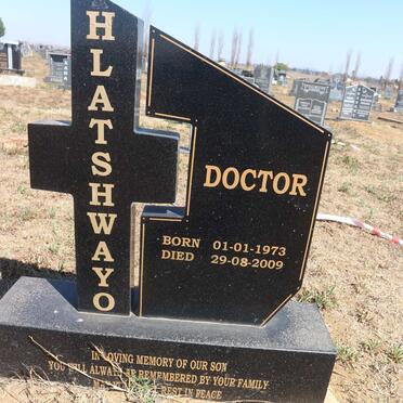 HLATSHWAYO Doctor 1973-2009