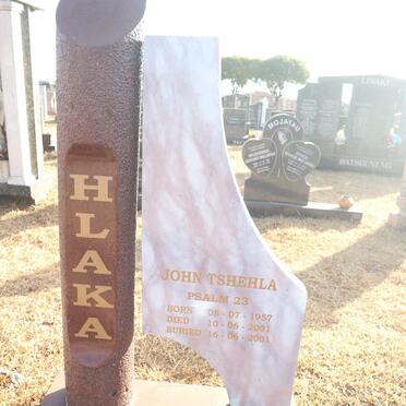 HLAKA John Tshehla 1957-2001