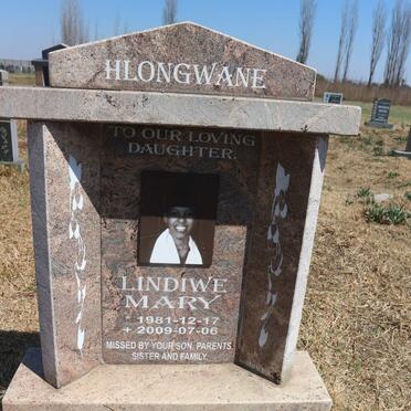 HLONGWANE Lindiwe Mary 1981-2009