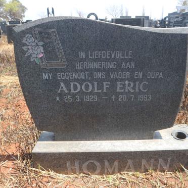 HOMANN Adolf Eric 1929-1993