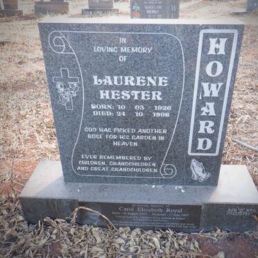 HOWARD Laurene Hester 1926-1998