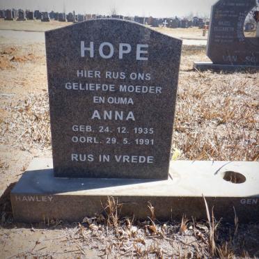 HOPE Anna 1935-1991