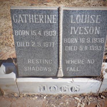 HOGG Catherine 1903-1977 :: IVESON Louise 1938-1993