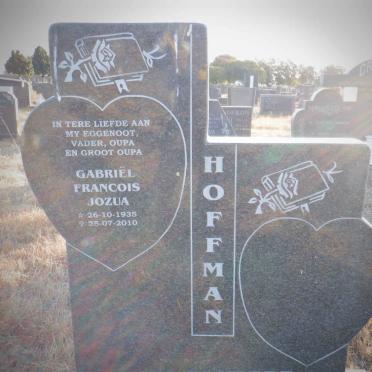 HOFFMAN Gabriel Francois Jozua 1935-2010